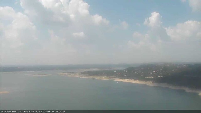 Lake Travis webcam, September 13, 2022 2:00 PM CT