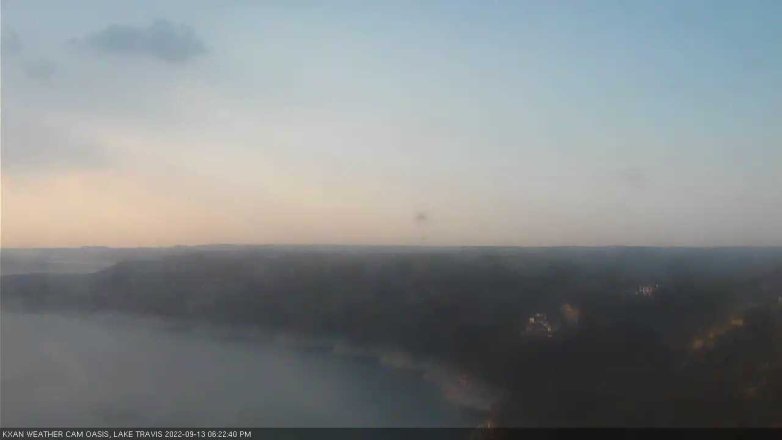 Lake Travis webcam, September 13, 2022 6:25 PM CT