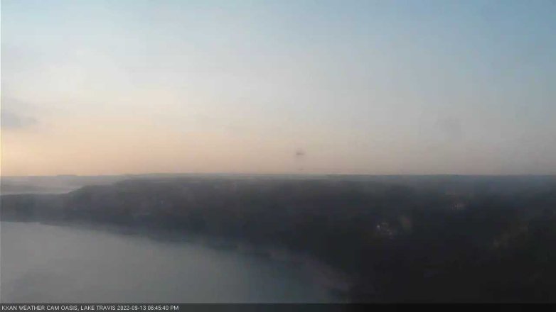 Lake Travis webcam, September 13, 2022 6:45 PM CT