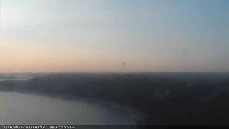 Lake Travis webcam, September 13, 2022 7:00 PM CT