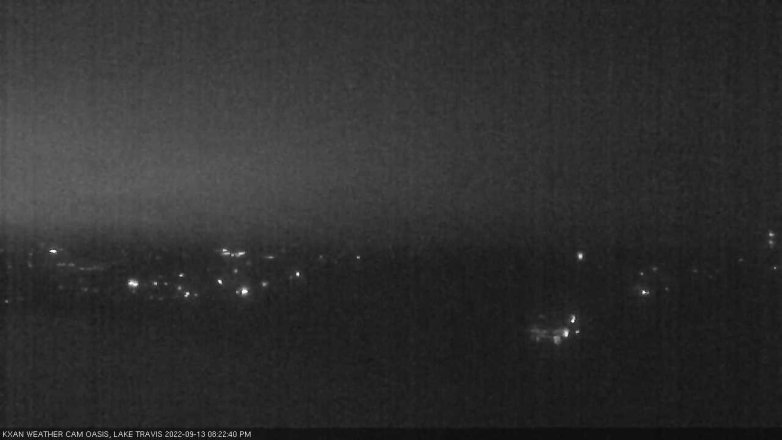 Lake Travis webcam, September 13, 2022 8:25 PM CT