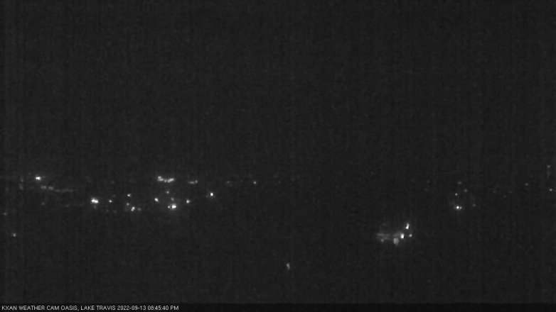 Lake Travis webcam, September 13, 2022 8:45 PM CT