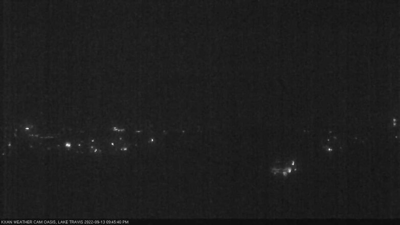 Lake Travis webcam, September 13, 2022 9:45 PM CT