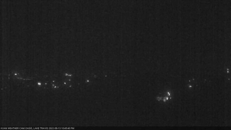 Lake Travis webcam, September 13, 2022 10:45 PM CT