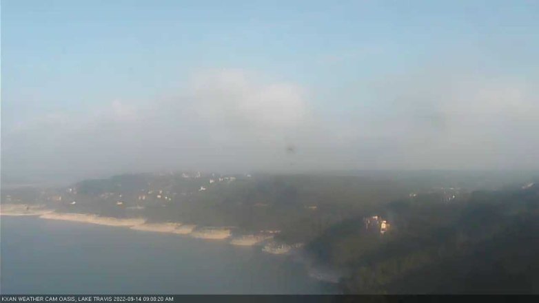 Lake Travis webcam, September 14, 2022 9:00 AM CT