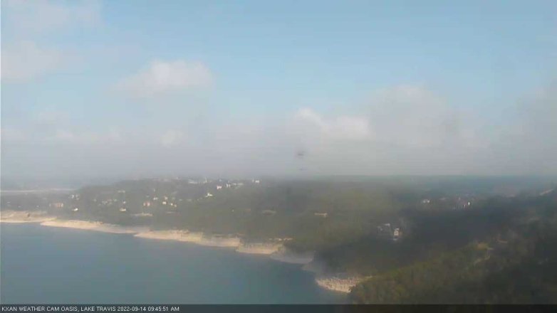 Lake Travis webcam, September 14, 2022 9:45 AM CT