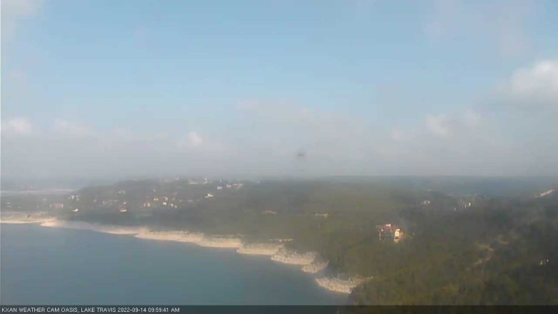 Lake Travis webcam, September 14, 2022 10:00 AM CT