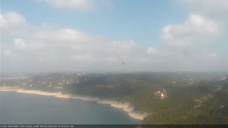 Lake Travis webcam, September 14, 2022 10:25 AM CT