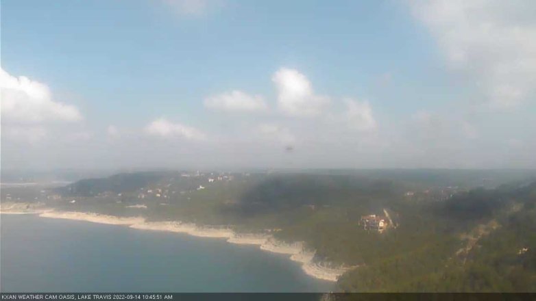 Lake Travis webcam, September 14, 2022 10:45 AM CT