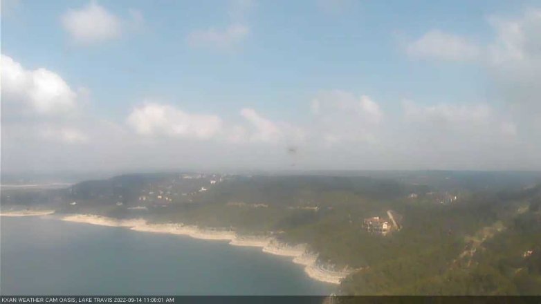 Lake Travis webcam, September 14, 2022 11:00 AM CT