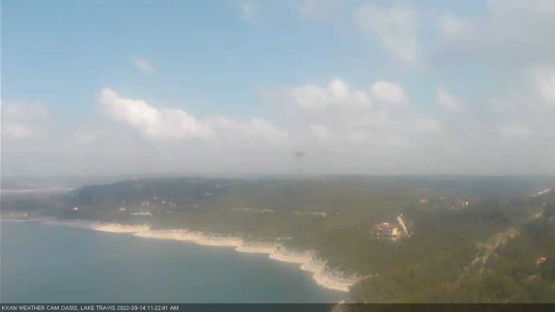 Lake Travis webcam, September 14, 2022 11:25 AM CT