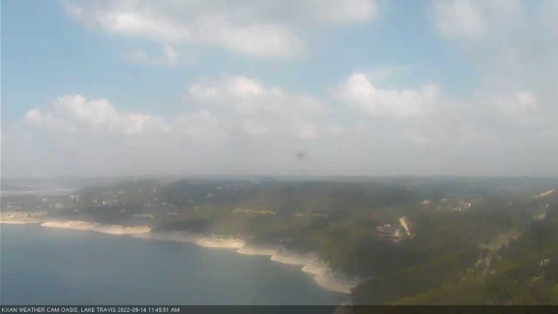 Lake Travis webcam, September 14, 2022 11:45 AM CT