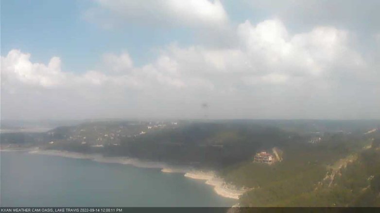 Lake Travis webcam, September 14, 2022 12:00 PM CT