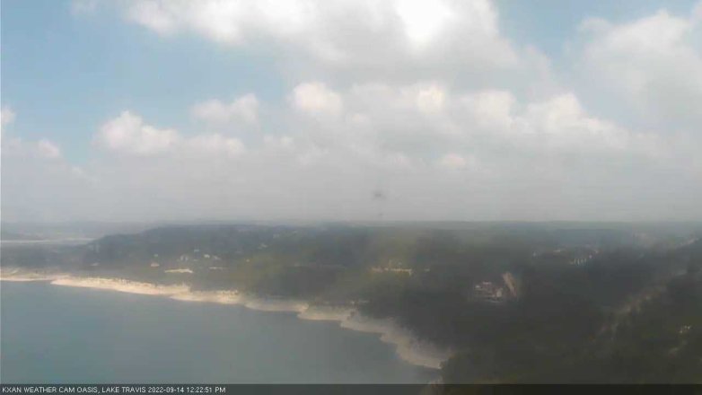 Lake Travis webcam, September 14, 2022 12:25 PM CT