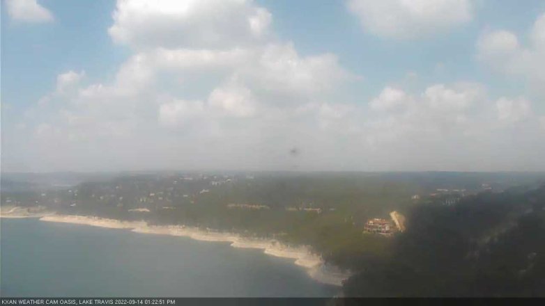 Lake Travis webcam, September 14, 2022 1:25 PM CT