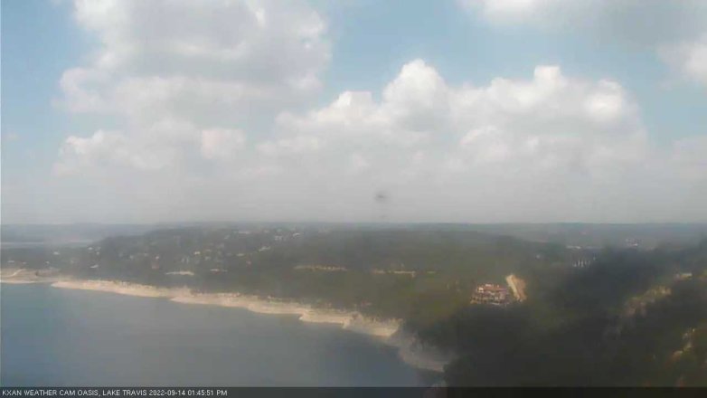 Lake Travis webcam, September 14, 2022 1:45 PM CT