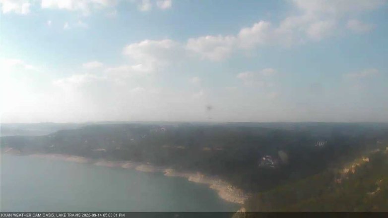 Lake Travis webcam, September 14, 2022 5:00 PM CT