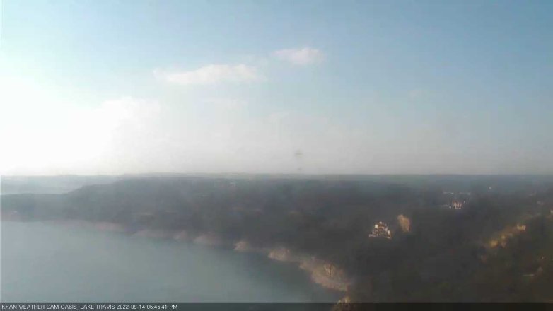 Lake Travis webcam, September 14, 2022 5:45 PM CT