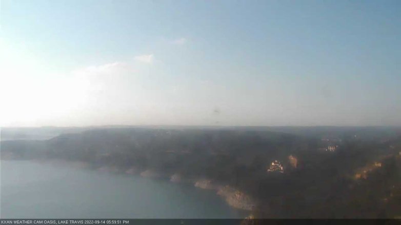 Lake Travis webcam, September 14, 2022 6:00 PM CT