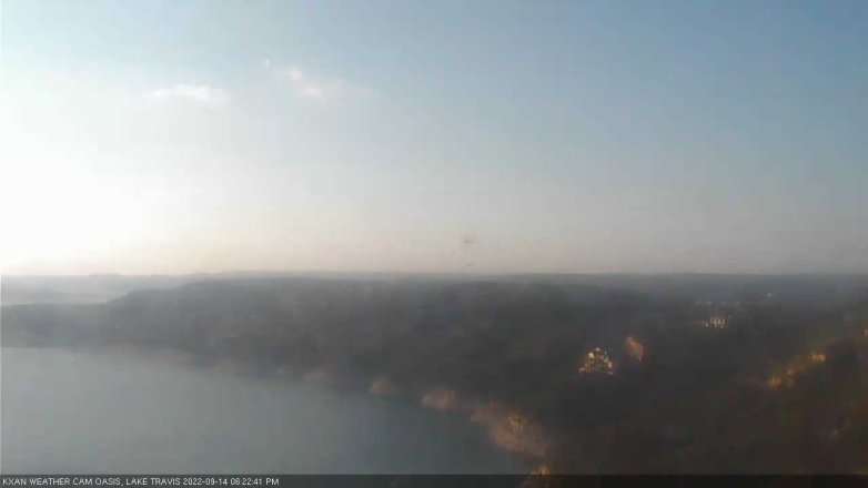 Lake Travis webcam, September 14, 2022 6:25 PM CT