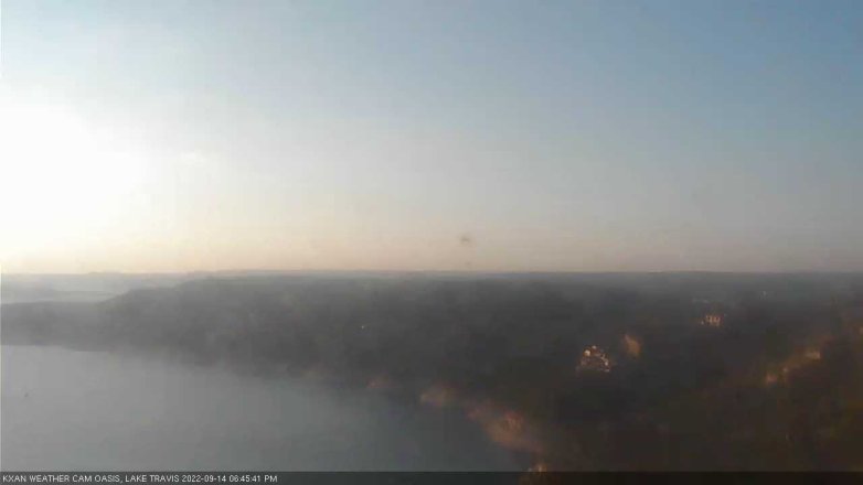 Lake Travis webcam, September 14, 2022 6:45 PM CT