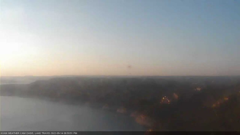 Lake Travis webcam, September 14, 2022 7:00 PM CT
