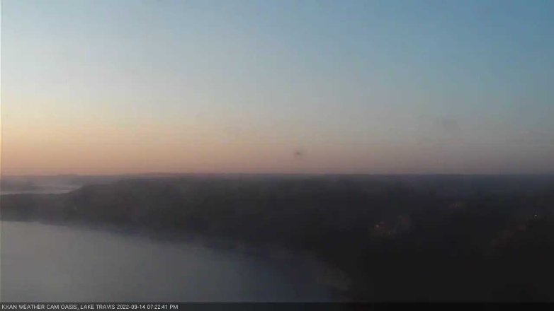 Lake Travis webcam, September 14, 2022 7:25 PM CT