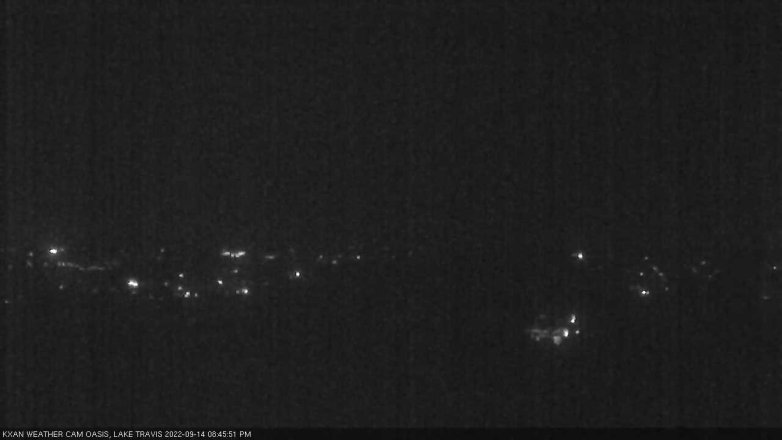 Lake Travis webcam, September 14, 2022 8:45 PM CT