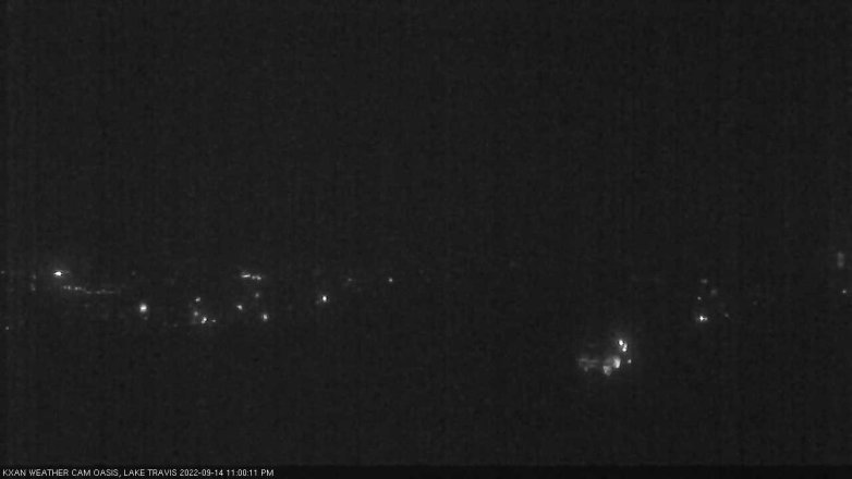 Lake Travis webcam, September 14, 2022 11:00 PM CT