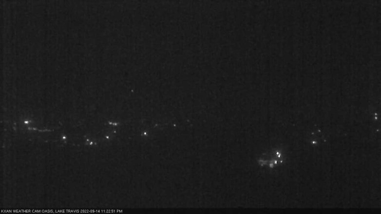Lake Travis webcam, September 14, 2022 11:25 PM CT