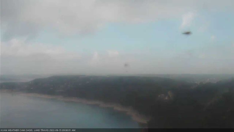 Lake Travis webcam, September 15, 2022 9:00 AM CT