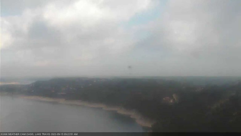 Lake Travis webcam, September 15, 2022 9:25 AM CT