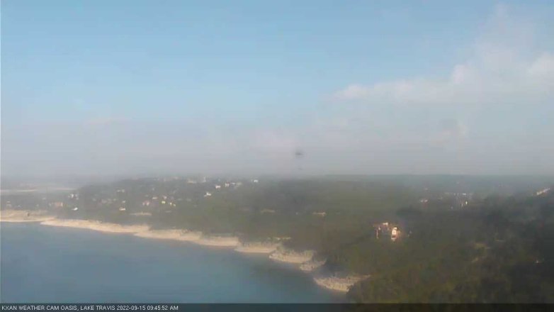 Lake Travis webcam, September 15, 2022 9:45 AM CT