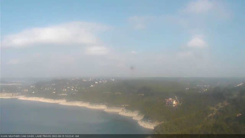 Lake Travis webcam, September 15, 2022 10:25 AM CT
