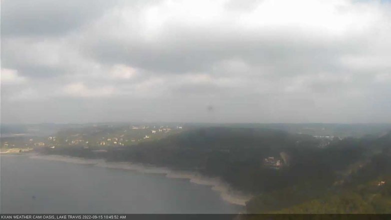 Lake Travis webcam, September 15, 2022 10:45 AM CT