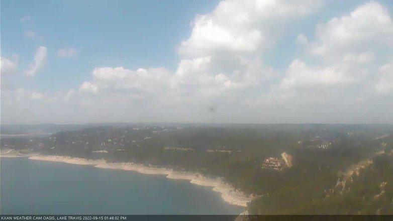 Lake Travis webcam, September 15, 2022 1:45 PM CT