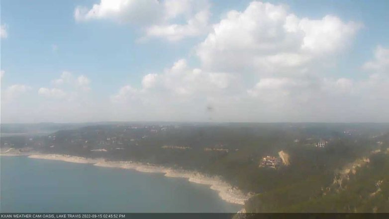 Lake Travis webcam, September 15, 2022 2:45 PM CT
