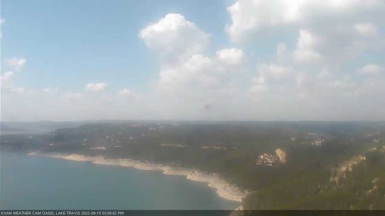 Lake Travis webcam, September 15, 2022 3:00 PM CT