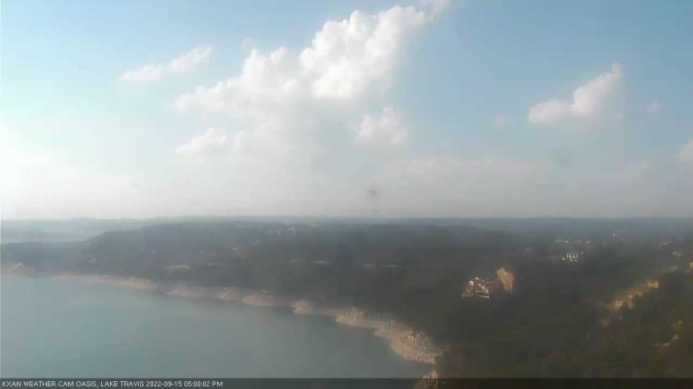 Lake Travis webcam, September 15, 2022 5:00 PM CT