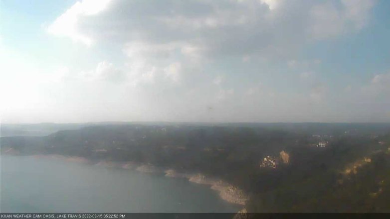 Lake Travis webcam, September 15, 2022 5:25 PM CT