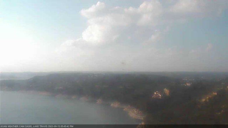 Lake Travis webcam, September 15, 2022 5:45 PM CT
