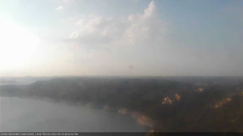 Lake Travis webcam, September 15, 2022 6:25 PM CT