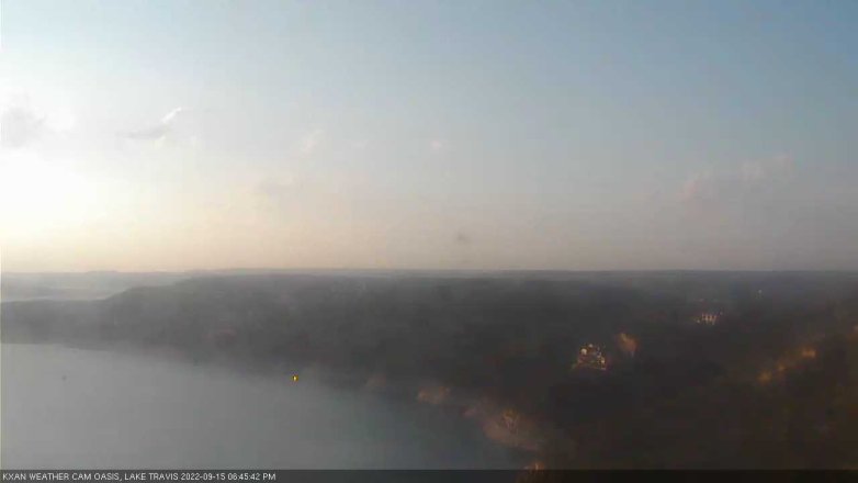 Lake Travis webcam, September 15, 2022 6:45 PM CT