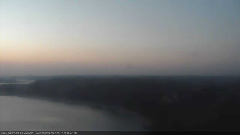 Lake Travis webcam, September 15, 2022 7:45 PM CT