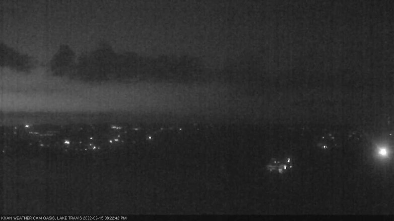 Lake Travis webcam, September 15, 2022 8:25 PM CT