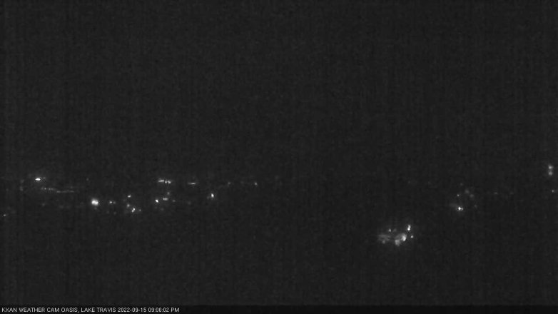Lake Travis webcam, September 15, 2022 9:00 PM CT
