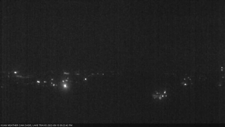 Lake Travis webcam, September 15, 2022 9:25 PM CT