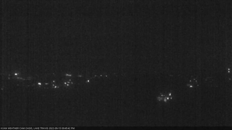 Lake Travis webcam, September 15, 2022 9:45 PM CT
