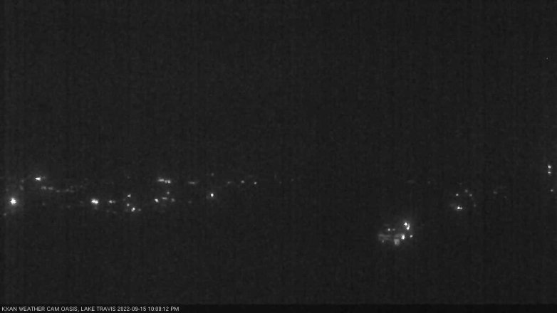 Lake Travis webcam, September 15, 2022 10:00 PM CT
