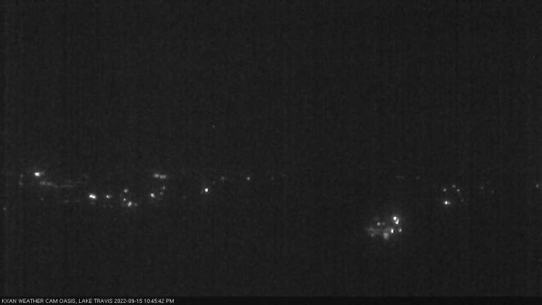 Lake Travis webcam, September 15, 2022 10:45 PM CT